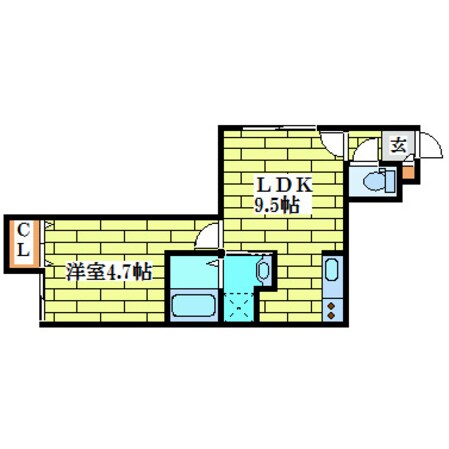 清田レモンハイツIの物件間取画像